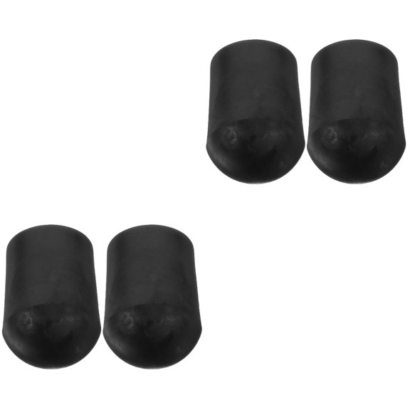 LOLIPPYY Cello Endpin Stopper Rubber Tip Non-Slip Cap for Instrument Use 4Pcs