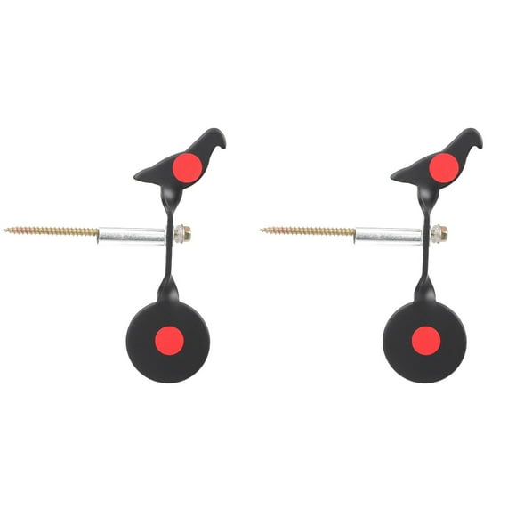 2 Pieces Shooting Target Photo Shooting Training Target 14x5cm Black