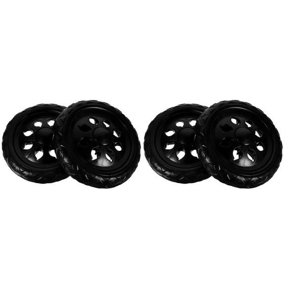 2 Pieces Shopping Cart Wheels Trolley Replacement Garbage Bin Caster