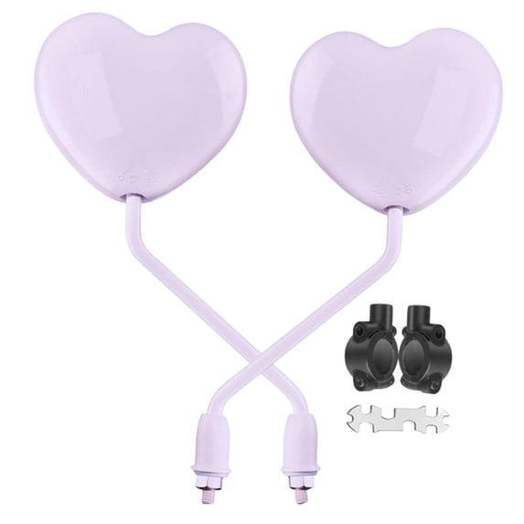 2 Pieces Side View Mirrors Motorbike Mirror Scooter Mirror Wide View Convex Lens Adjustable for Electric Scooters