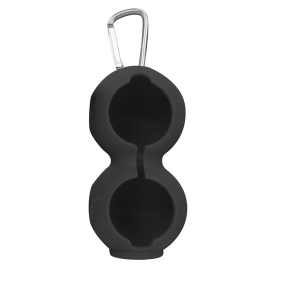 2 Pieces Silicone Golf Ball Carrier Holder, Anti-Collision Soft Protective Pouch, Easy Clip On Carabiner Golf Ball Storage Case for Outdoor Golf Sports Field Portable Carrying