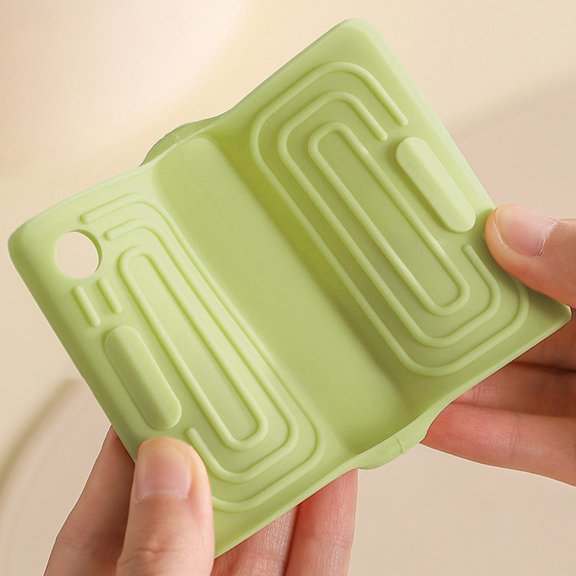 2 Pieces Silicone Pot Handle Clips, Thick Non Slip Heat Insulated Handle Sleeve Grips, Anti Scald Handle Protector Compatible with All Metal Frying Pans-Green