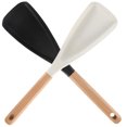 thumbnail image 1 of 2 Pieces Silicone Spatula,Happon Silicone Spatulas Kitchen Utensils,Heat Resistant Non Stick Baking Spatula for Cooking, Baking and Mixing (White&Black, 2Pcs), 1 of 7