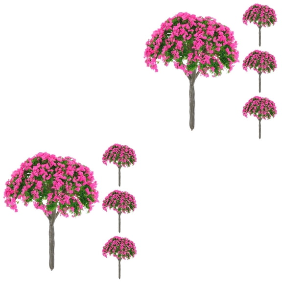 2 Pack Miniature Simulation Tree Models for Terrarium Decor, Diorama, Basing Material, and Craft Supplies
