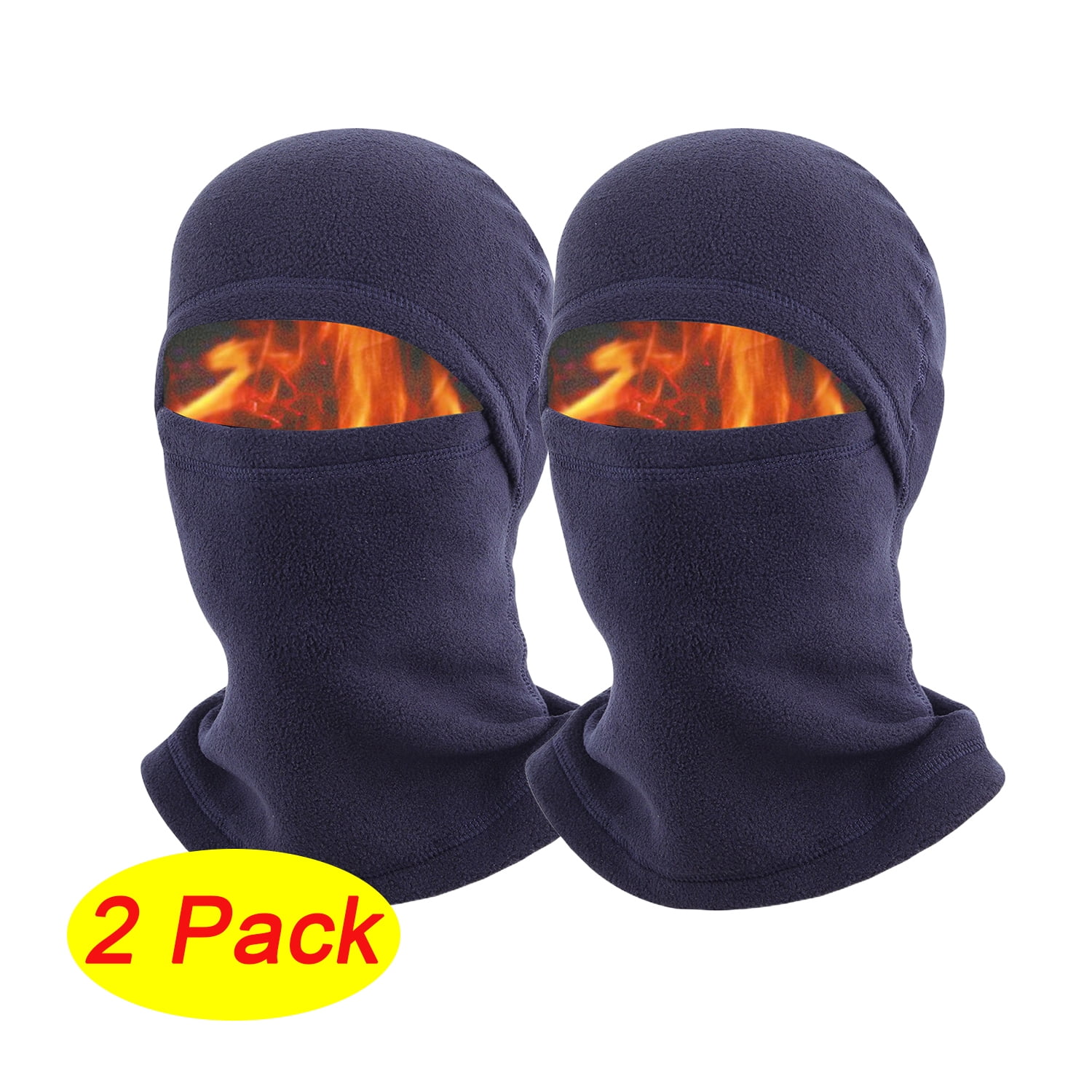 2 Pieces Ski Mask Thermal Neck Gaiter,Snow Mask Head and Face Mask for