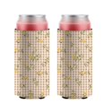 thumbnail image 1 of 2 Pieces Sleeves Beer Cooler Bags Insulated Collapsible Can Sleeves Lemon Lattice Can Cooler Sleeve for Bulk for Soda, 1 of 4
