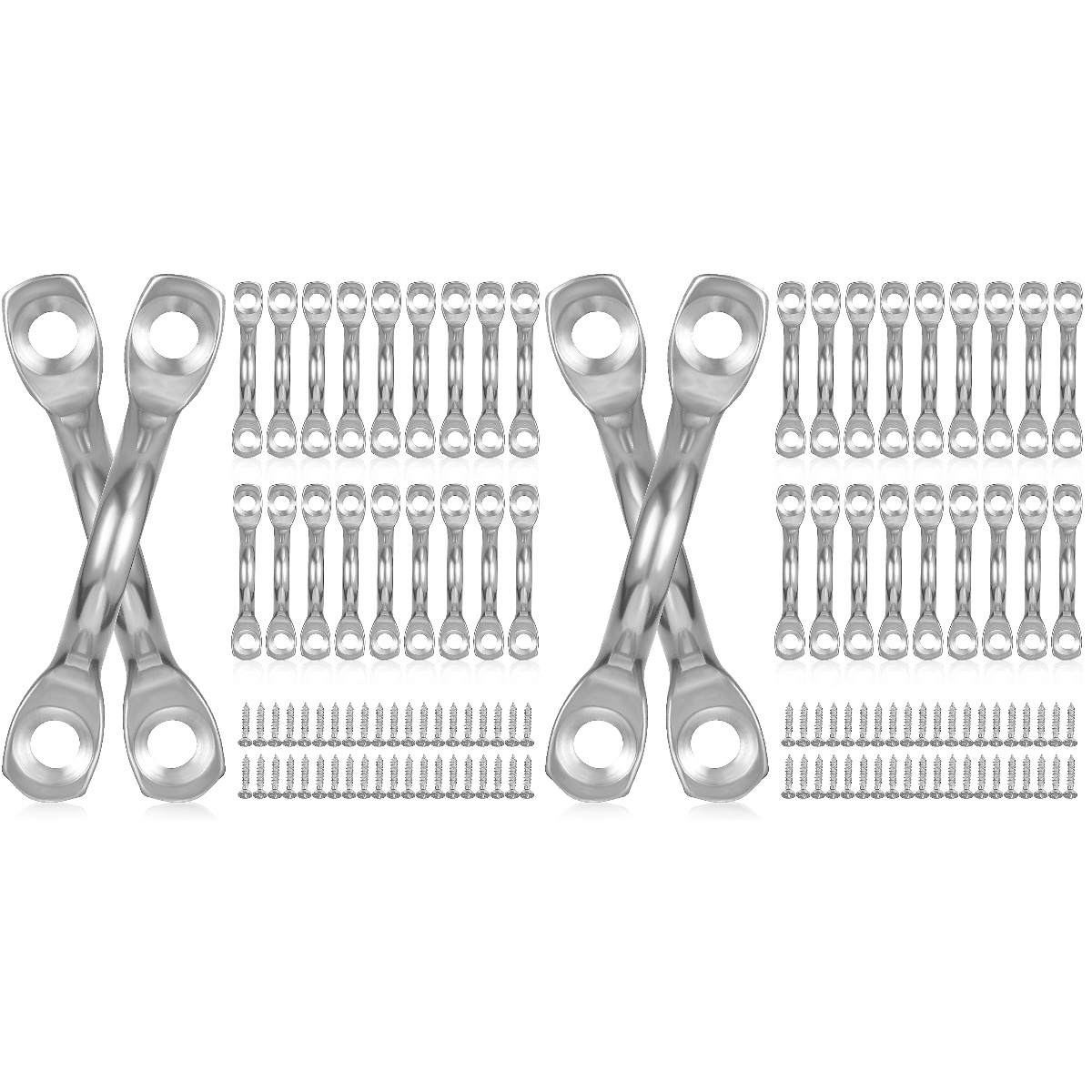 2 Pieces Small Handle Canoe Rigging Handles Kayak Tie down Eye Straps