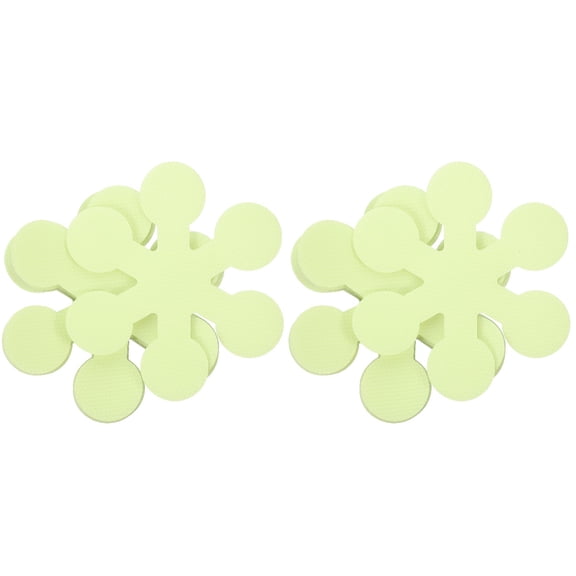 2 Pieces Snowflake Staircase Fluorescent Anti-slip Strip All-weather Tape