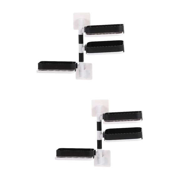 2 Pieces Soap Bar Shelf Easy to Clean Holder Three-layer