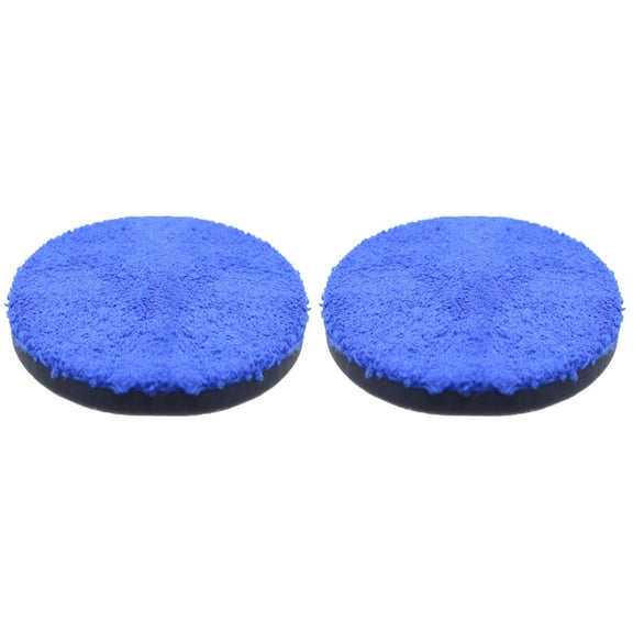 2 Pieces Sponges Car Washing Kit Buffing Pad for Polishing Pads Car Detail Kit Glass Lamp Shade Buffing Pads Kit