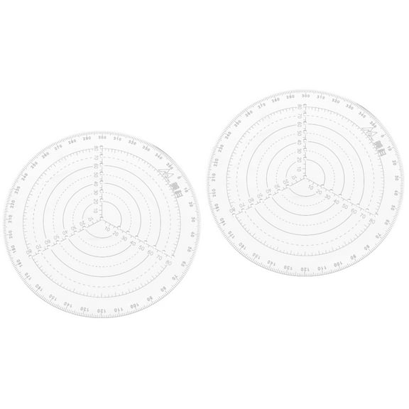2 Pieces Square Tool Circle Centering Ruler Drawing