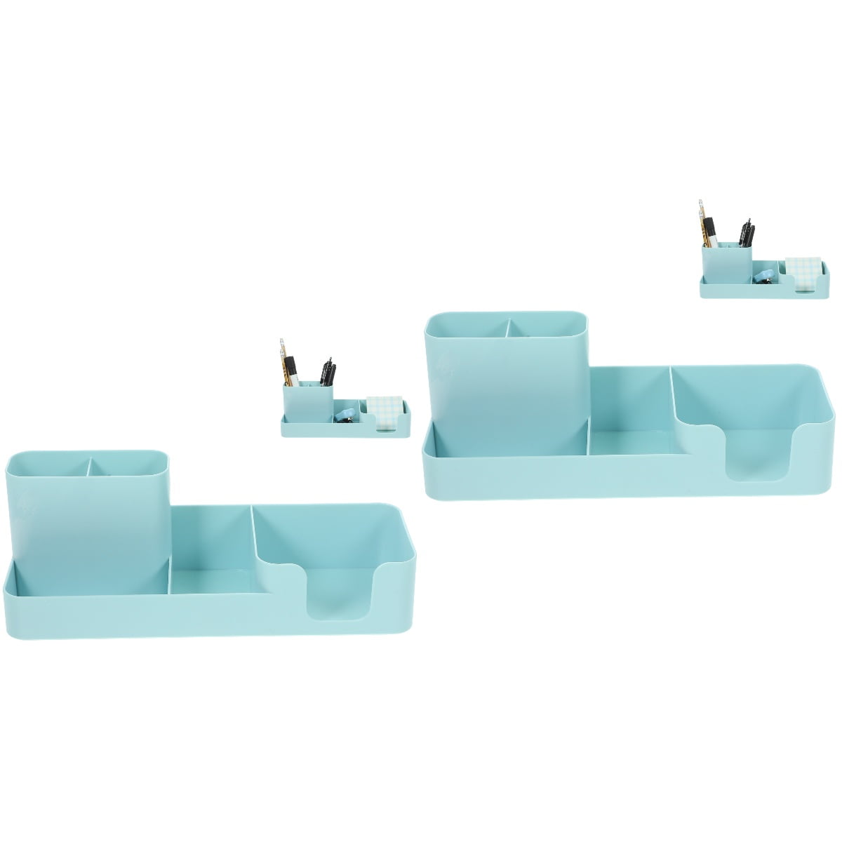2 Pieces Stackable Cubicle Compartment Storage Pen Holder Office ...