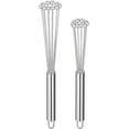 thumbnail image 1 of 2 Pieces Stainless Steel Ball Whisk Wire Egg Whisk Set Kitchen Whisks for Cooking, Blending, Whisking, Beating, Stirring (10 Inch and 12 Inch), 1 of 7