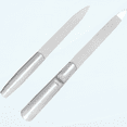 thumbnail image 1 of 2 Pieces Stainless Steel Nail Files, Reusable Manicure Filer for Natural Nails, Metal Nail File Buffer Manicure Pedicure Tools for Fingernail Toenail, Great for Home Salon Or Travel Use, 1 of 5