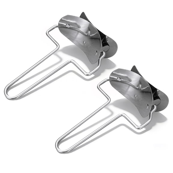 2 Pieces Stainless Steel Pastry Rolling Cutter Circle Dough Blade Roller Dumpling Wrapper Mould Pie Ravioli Empanada Pierogi Calzone Making Tools for Home Kitchen, DIY, Gift.