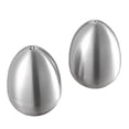 thumbnail image 1 of 2 Pieces Stainless Steel Pepper Shaker Egg Shaped Salt Shaker Set Kitchen Tool, 1 of 8