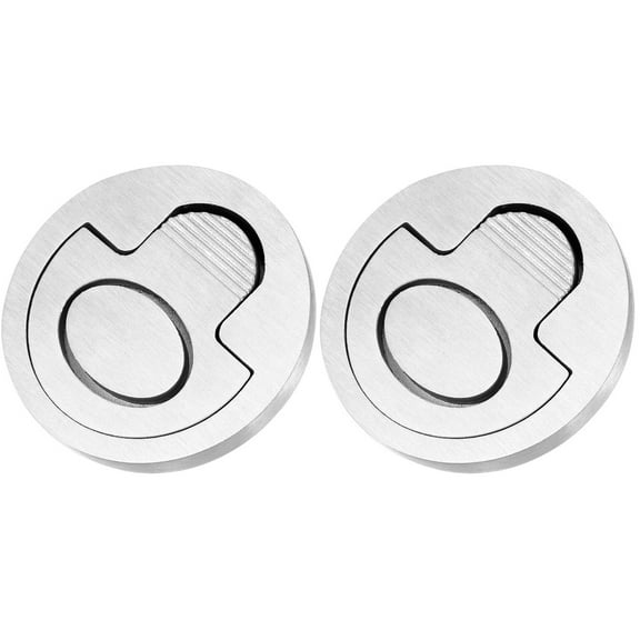 2 Pieces Stainless Steel Pull Ring Flush Mount Lift Handle Kitchen Cabinet Handles Marine Sliding Door Lifting