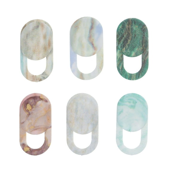 2 Pieces Stickers Camera Privacy Cover Privacy Sticker 1.80X0.90X0.10CM Black