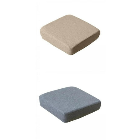 2 Pieces Stool Slipcover Cover Non Cover Coffee Grey