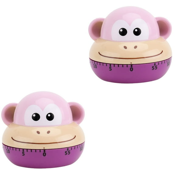 2 Pieces Stopwatch Animal Timer Study Visual Kids Child