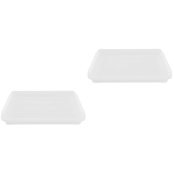 2 Pieces Storage Boxes Wear-resistant File with Clamp