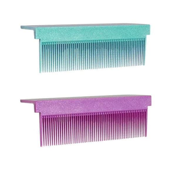 2 Pieces Straightener Comb Hair Straightening Flat Iron V Women DIY Combs Accessories Barber Straightening Comb Attachment Hair Styling Tool