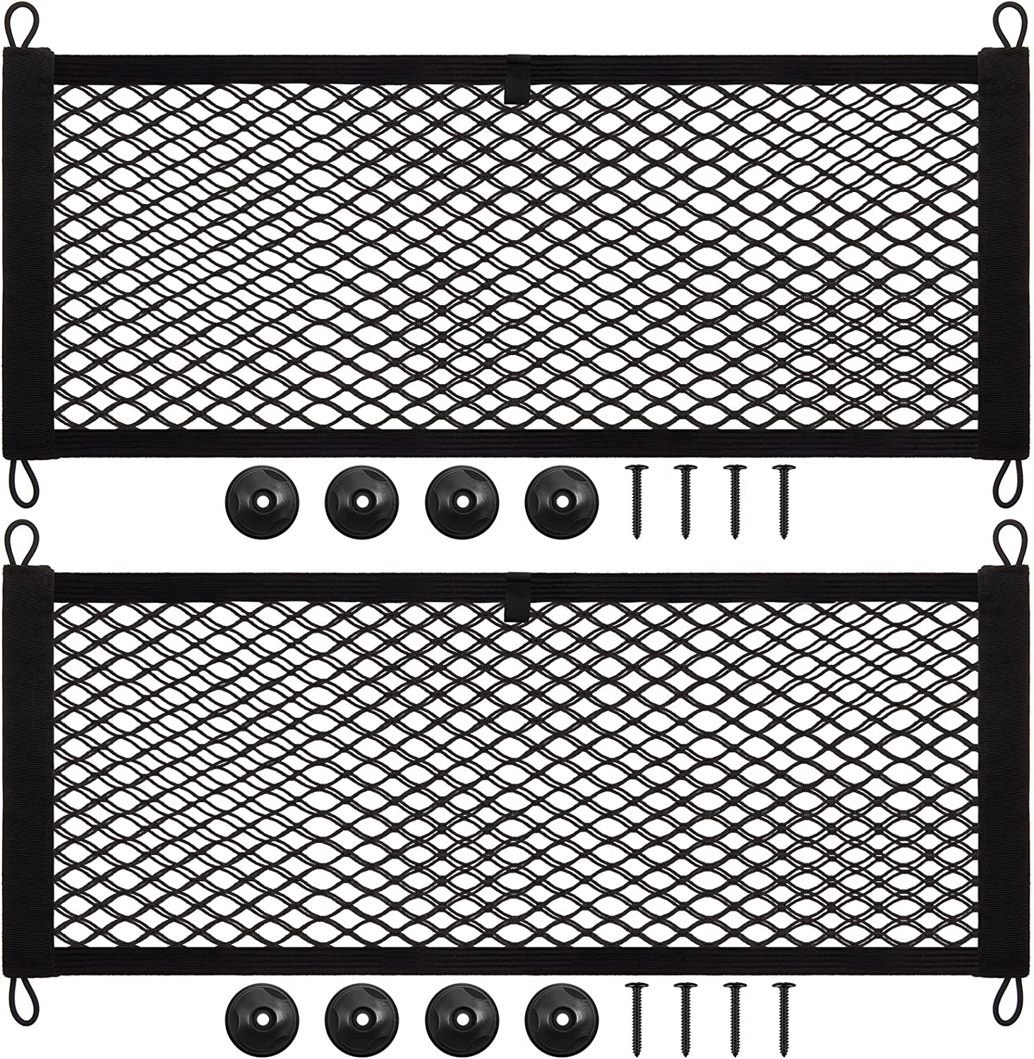 Custom Storage Mesh Net 2 Pieces Stretchable Small Cargo Net Pocket Storage Mesh Net Elastic ...