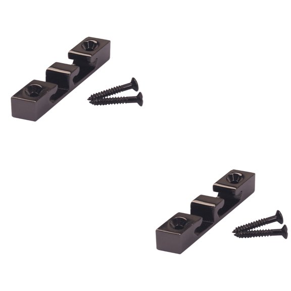 2 Pieces String Tree Bass Black Bass Guitar String Guide 4.30X0.77X0.70CM