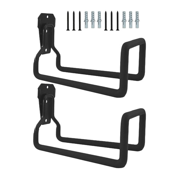 2 Pieces Sturdy Garage Hangers for Bikes and Ropes Water Pipe Holders Workshop Storage Garden Tools Brackets