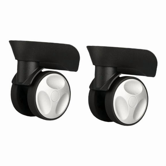 2 Pieces Suitcase Wheels Baggage Wheel Luggage Accessories Silent Sturdy PP Material for Most Travel Trolley Cases