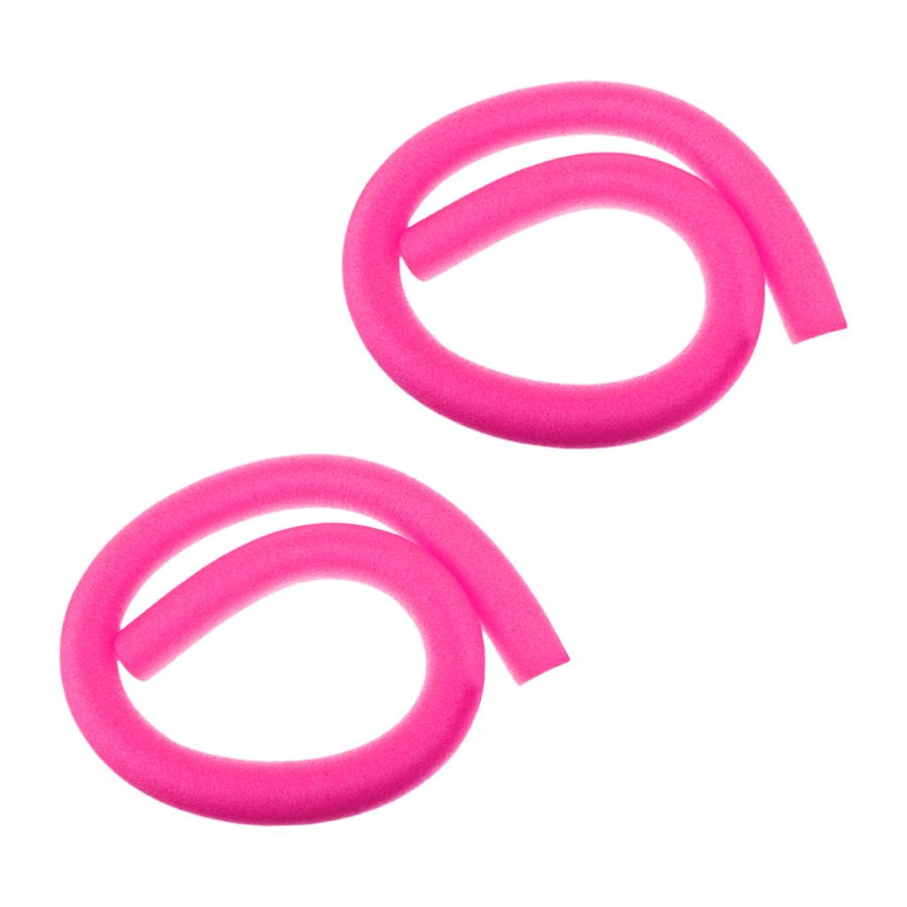 2 Pieces Swimming Pool Noodles Hollow Foam Float Pink