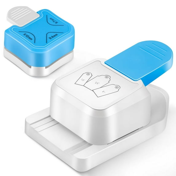 Tag Paper Punch Plastic: DIY 3-in-1 1.5" 2" 2.5" Paper Punch with Corner Rounder