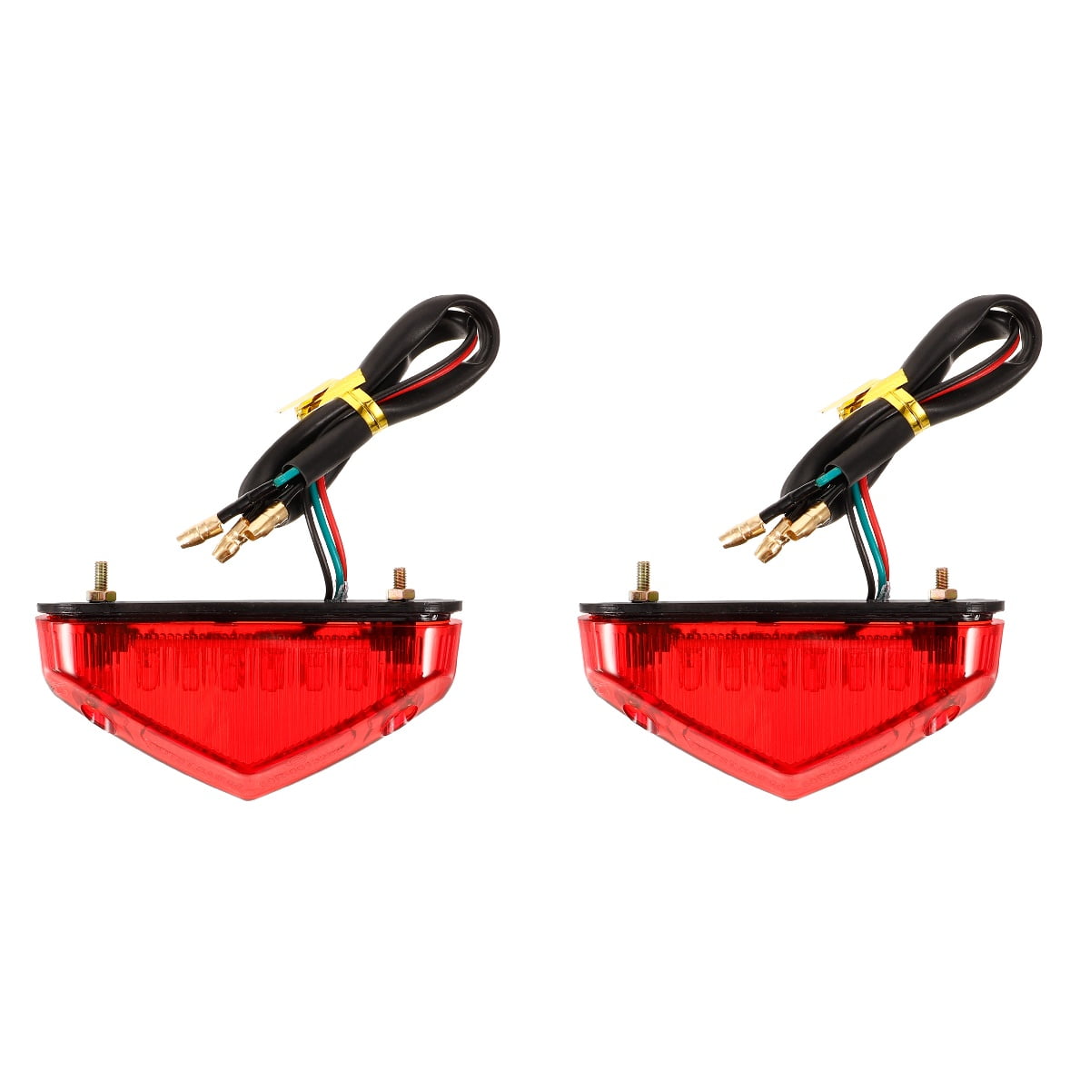 2 Pieces Tail Lights Safety Light Tail Light Assembly Motorcycle Lights Motorcycle Tail Light