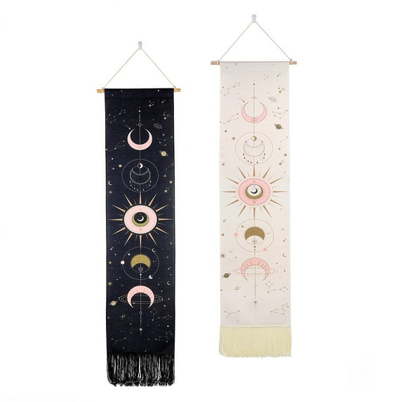 2 Pieces Tapestry for Bedroom Wall Hanging Decorations Aesthetic Tapestries Decorative Vertical Bohemian Tapestry Wall Hanging for Room Decor