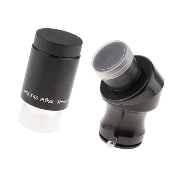2 Pieces Telescope Diagonal Prism Star Diagonal Telescope Eyepiece Fully Coated Optical Glass for Reflector Telescopes