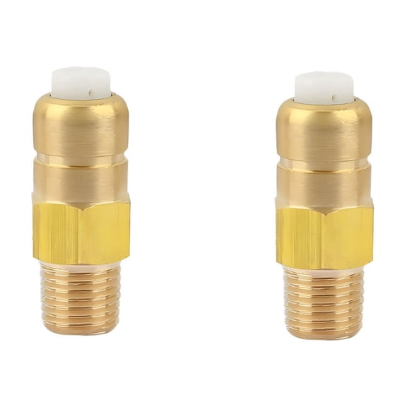 2 Pieces Thermal Release Valve for Pressure Washer Pump, 1/4 Inch NPT Thermal Relief Valve, Replacement Pump Protector
