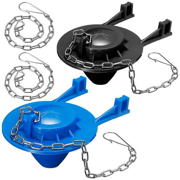 2 Pieces Toilet Flapper Replacements 2 Inch Toilet Flapper Stopper Water Saving Flappers with 2 Pieces Toilet Chains