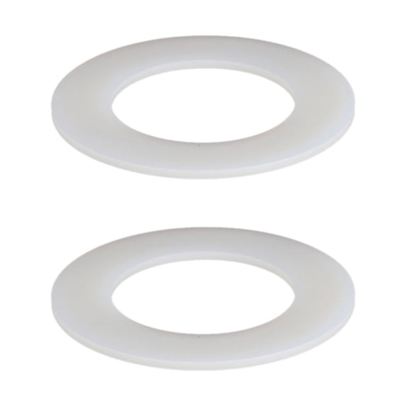 2-Pack Toilet Flush Valve Seal Rings – 1.97 Inch Inner Hole Diameter, Silicone Tank Gasket Kit For 3 Inch Flush Valves