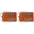 thumbnail image 1 of ifundom Chocolate Tool Roll 2Pcs for DIY Enthusiasts and Hand Tools Storage, 1 of 6