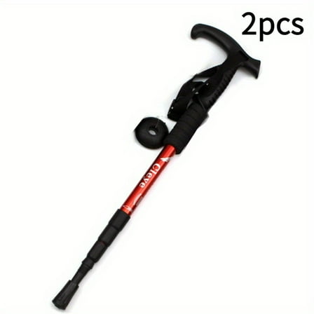 2 Pieces Of Ultra-light Foldable Shock-absorbing Trekking Poles - The Perfect Choice For Outdoor Camping, Hiking, And Climbing For Both Men And Women!
