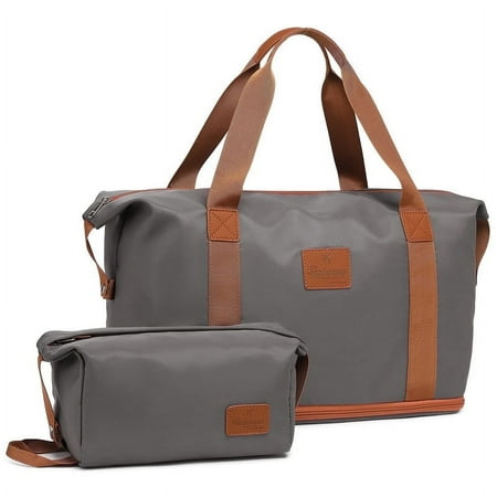 Joyway 2 Piece Luggage Travel Duffel Bag Airline Certified Gym Bag Women Waterproof Expandable