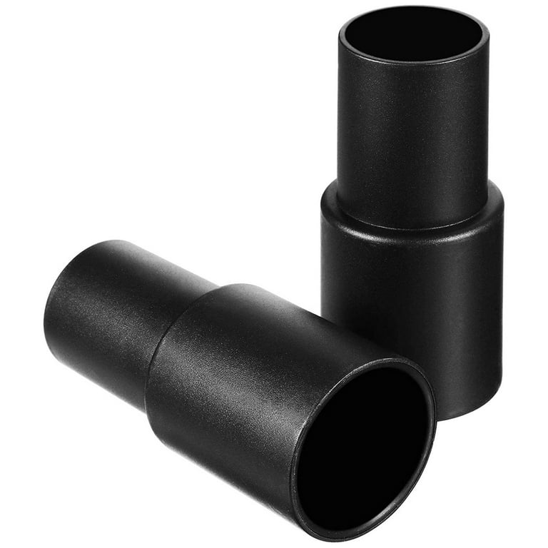 2 Pieces Vacuum , 1 3/8 inch to 1 1/4 inch Universal Cleaner Hose Reducer Converter Vacuum Hose Attachment, Size: One size, Black