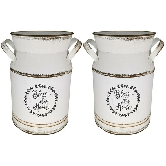 2 Pieces Vases Milk Jug Set Flower Pot Flowerpot Decor Bar