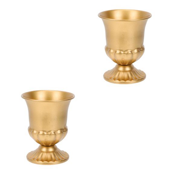 2 Pieces Vases Wrought Iron Household Simple Design