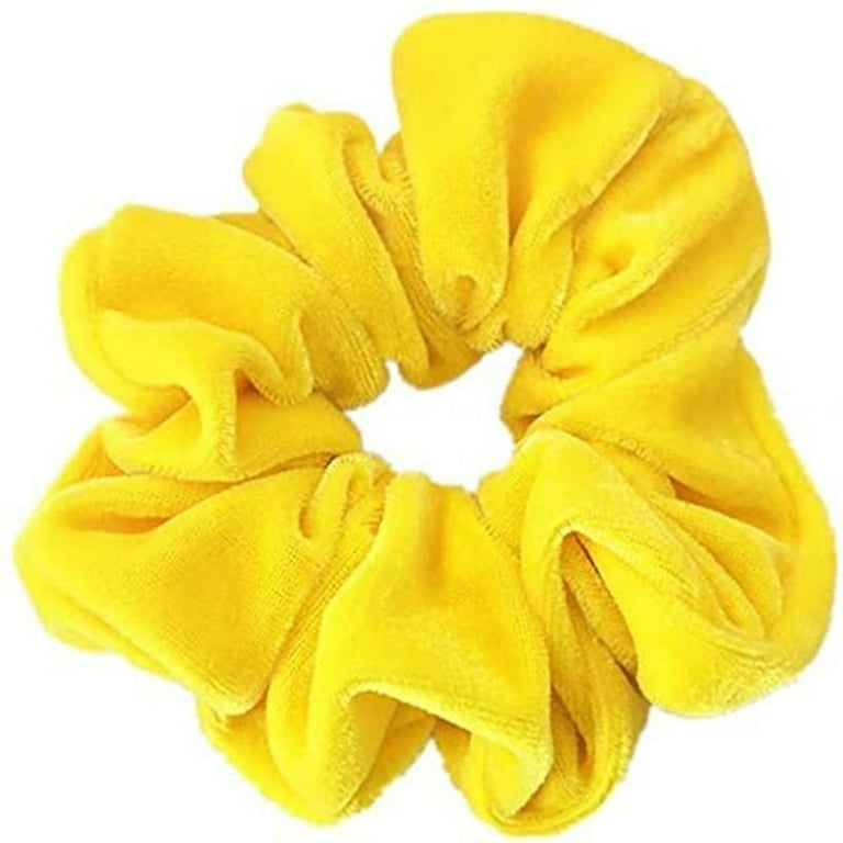 VELVET SCRUNCHIE YELLOW VELVET SCRUNCHIE YELLOW