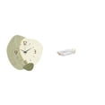 thumbnail image 1 of 2 Pieces Wall Clock Serving Tray Organizer Silent PP Material for Home Office Bedroom Kitchen Decor, 1 of 8
