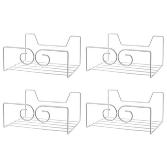 2 Pieces Wall Hanging Shelf Handbag Storage Rack Shelves for Purses Handbags White