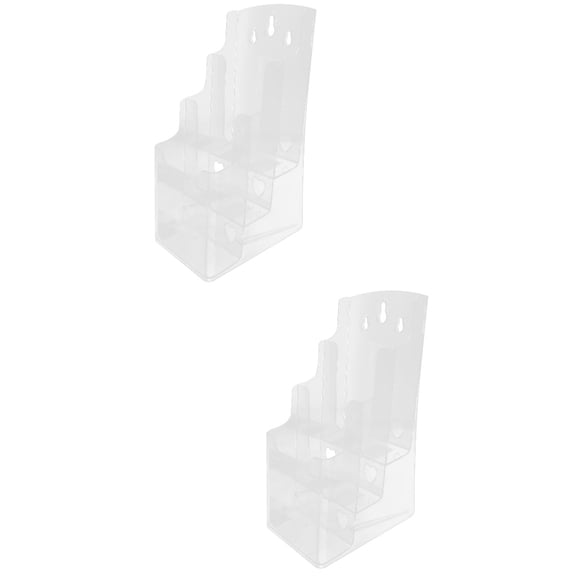 2 Pieces Wall Rack Folding Premium Material File Pamphlet Holder