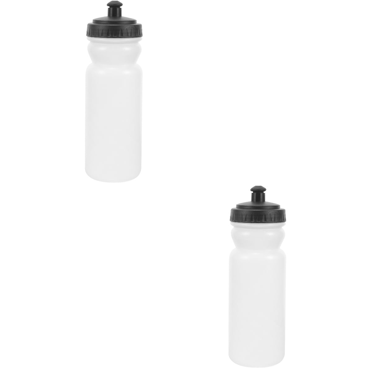 2 Pieces Water Cube Marathon Water Bottle Fitness 21.00X6.00X6.00CM White