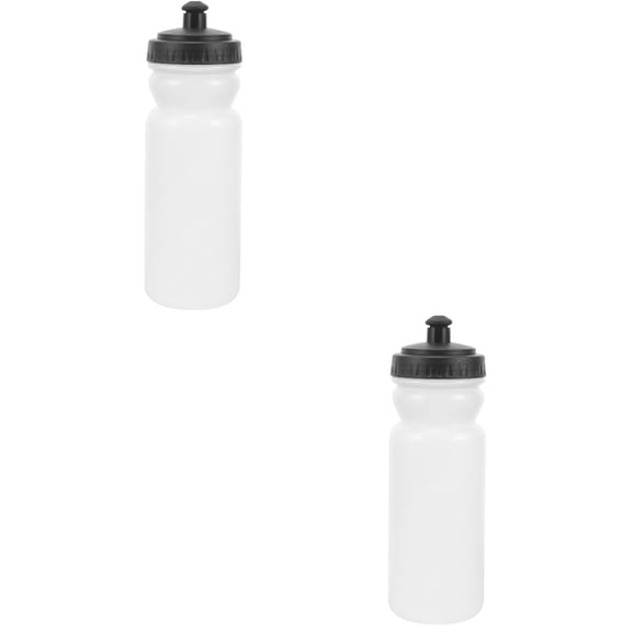 2 Pieces Water Cube Marathon Water Bottle Fitness 21.00X6.00X6.00CM White